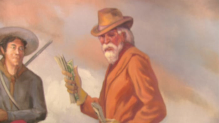 HE WAS A PIONEER WHO WAS KILLED BY A TRIBE OF WAMAPOKE INDIANS, 