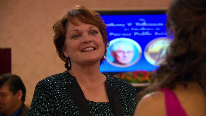 OH, RIGHT, LESLIE'S NEW FRIEND.  