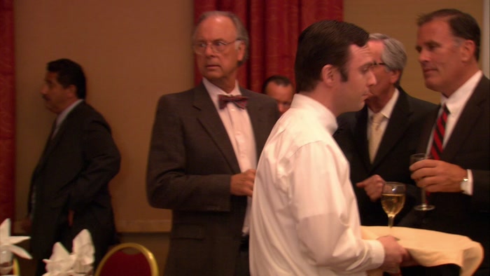 THAT MAN IS STARING.  
