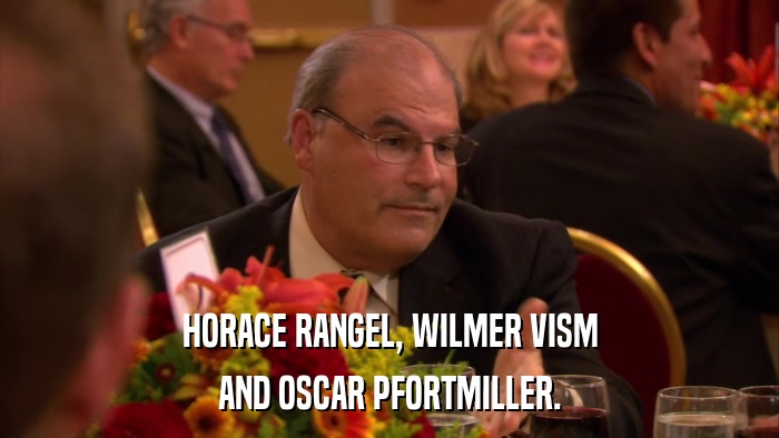HORACE RANGEL, WILMER VISM AND OSCAR PFORTMILLER. 