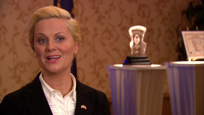 WHEN I AM THE FIRST FEMALE MAYOR OF PAWNEE. 