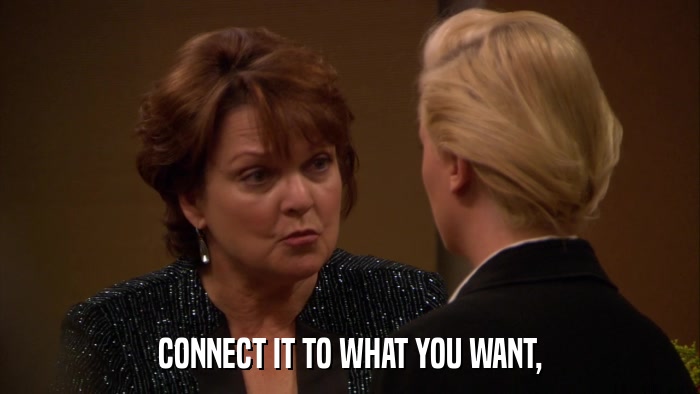 CONNECT IT TO WHAT YOU WANT,  