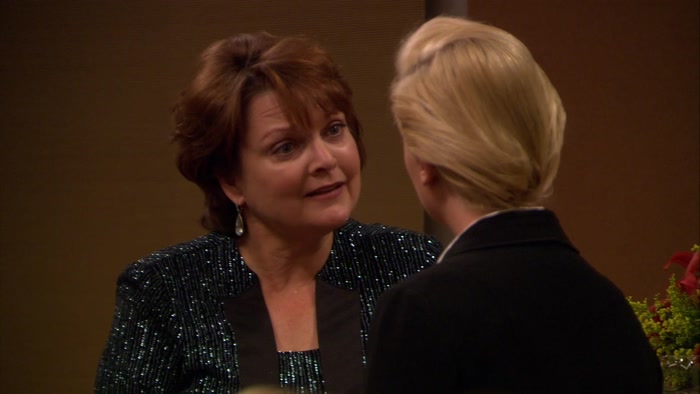 THE DUI, LESLIE. LET HER KNOW YOU KNOW ALL ABOUT IT, 