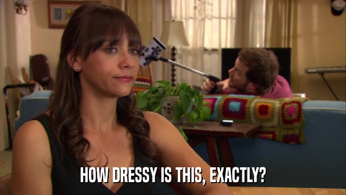 HOW DRESSY IS THIS, EXACTLY?  