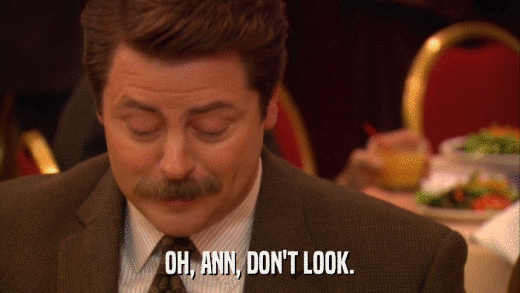 OH, ANN, DON'T LOOK.  