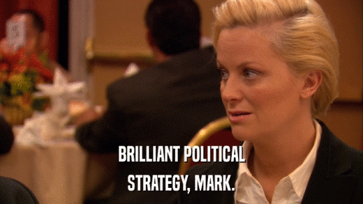 BRILLIANT POLITICAL STRATEGY, MARK. 