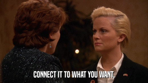 CONNECT IT TO WHAT YOU WANT,  