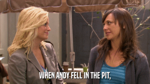 WHEN ANDY FELL IN THE PIT,  