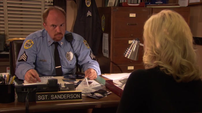 WE ALSO FIND LESLIE INTERESTED IN A NEW GUY. 