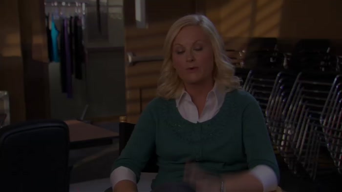 WE ALSO FIND LESLIE INTERESTED IN A NEW GUY. 
