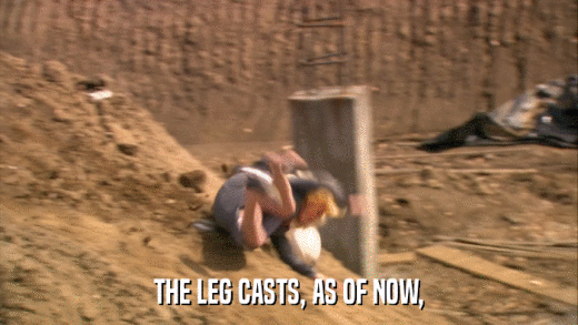 THE LEG CASTS, AS OF NOW,  