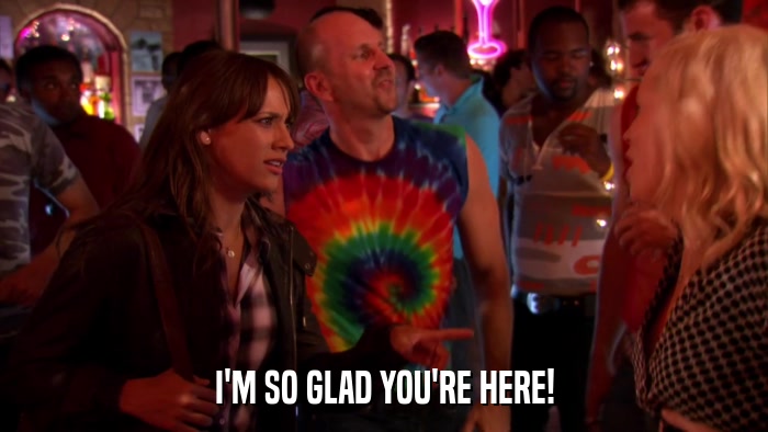 I'M SO GLAD YOU'RE HERE!  