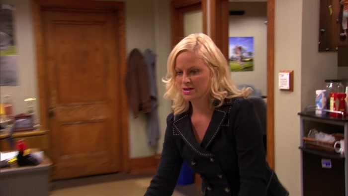 OKAY, NOBODY EAT THAT CAKE. TOM? STEP INTO MY OFFICE. 