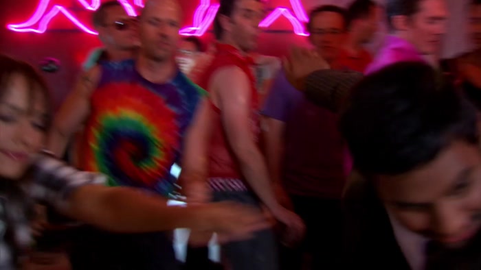 YOU KNOW WHY TONIGHT'S FUN? 'CAUSE EVERYONE'S SO GAY. 
