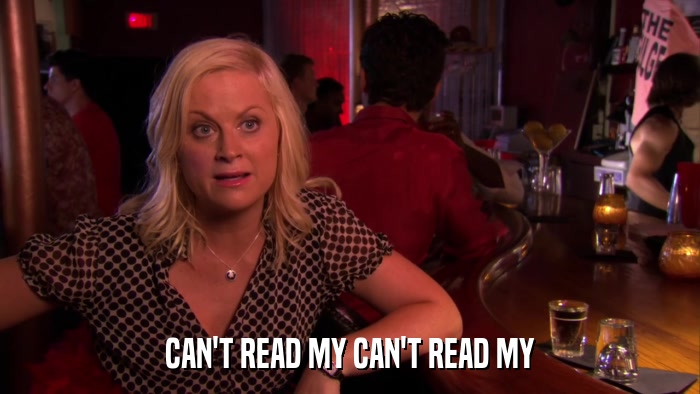 CAN'T READ MY CAN'T READ MY  