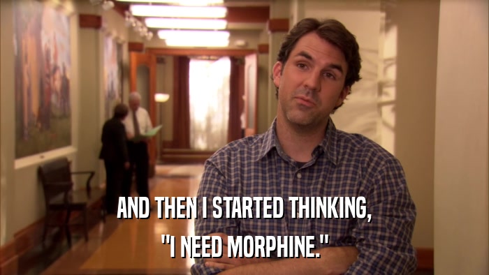AND THEN I STARTED THINKING, 