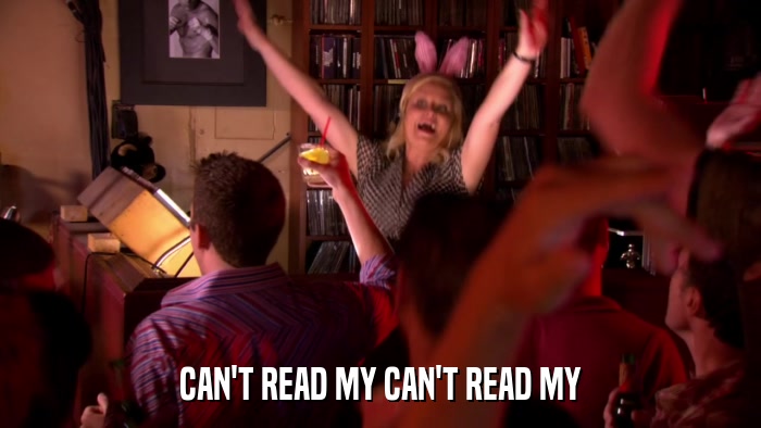 CAN'T READ MY CAN'T READ MY  