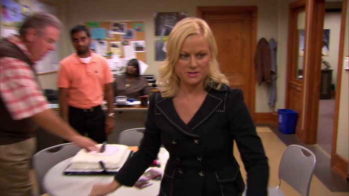 OKAY, NOBODY EAT THAT CAKE. TOM? STEP INTO MY OFFICE. 