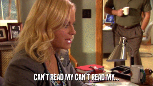 CAN'T READ MY CAN'T READ MY...  