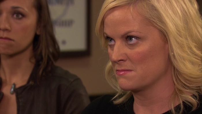 THANK YOU, OFFICER. LET'S JUST GO HOME, LESLIE. 