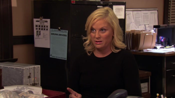 AND I COULD HAVE RON SWANSON DOWN HERE, KICKING DOWN YOUR DOORS. 