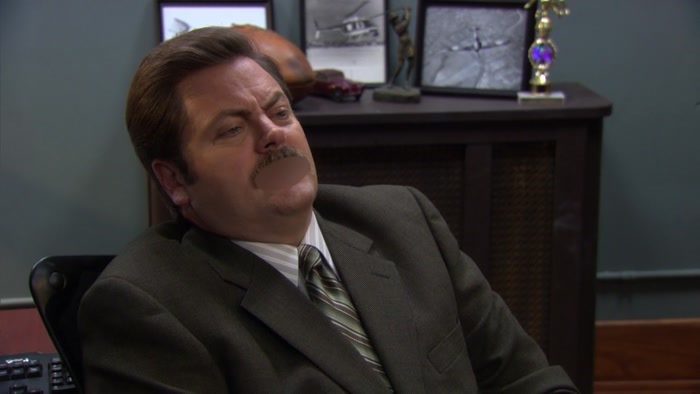 I'M RON (FUCKING) SWANSON.  