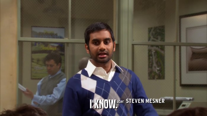 I KNOW.  