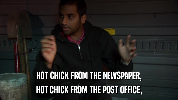 HOT CHICK FROM THE NEWSPAPER, HOT CHICK FROM THE POST OFFICE, 