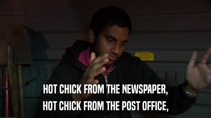 HOT CHICK FROM THE NEWSPAPER, HOT CHICK FROM THE POST OFFICE, 