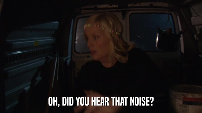OH, DID YOU HEAR THAT NOISE?  