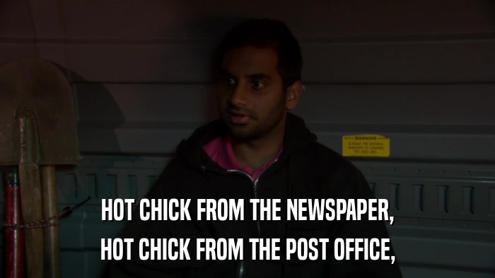 HOT CHICK FROM THE NEWSPAPER, HOT CHICK FROM THE POST OFFICE, 