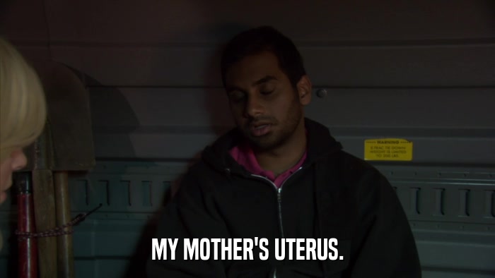 MY MOTHER'S UTERUS.  