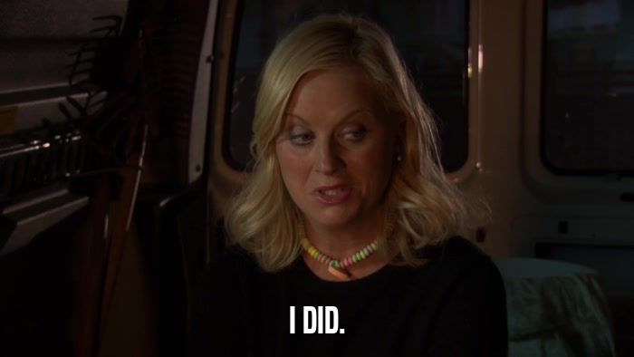 I DID.  