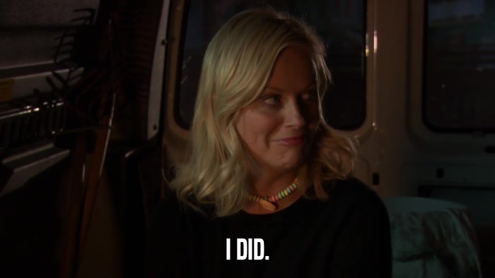 I DID.  