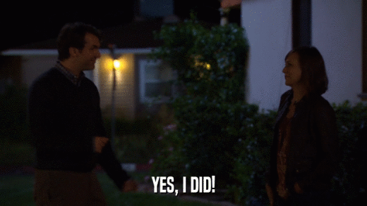 YES, I DID!  