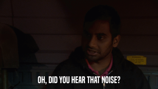 OH, DID YOU HEAR THAT NOISE?  