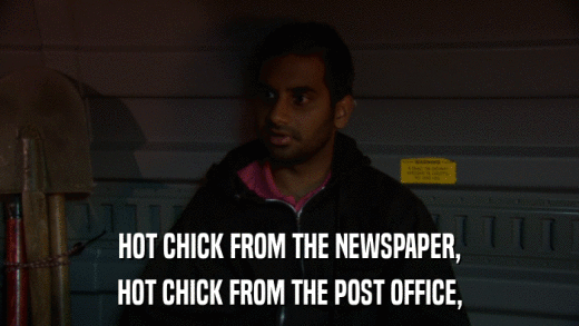 HOT CHICK FROM THE NEWSPAPER, HOT CHICK FROM THE POST OFFICE, 