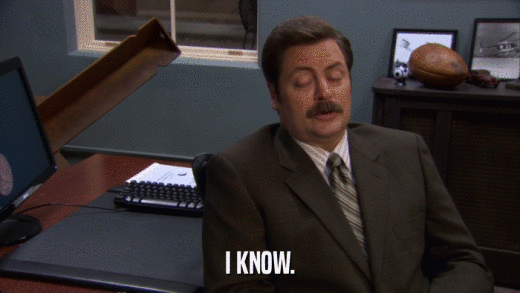 I KNOW.  