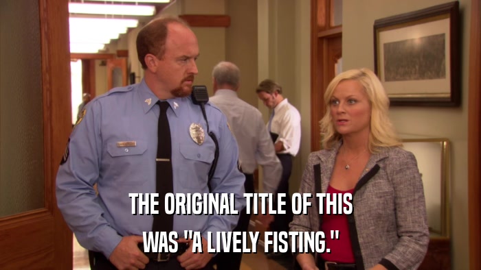 THE ORIGINAL TITLE OF THIS WAS 