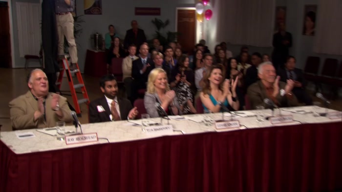 HERE THEY ARE, YOUR CANDIDATES FOR MISS PAWNEE. 