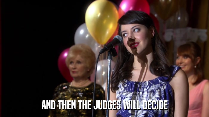 AND THEN THE JUDGES WILL DECIDE  
