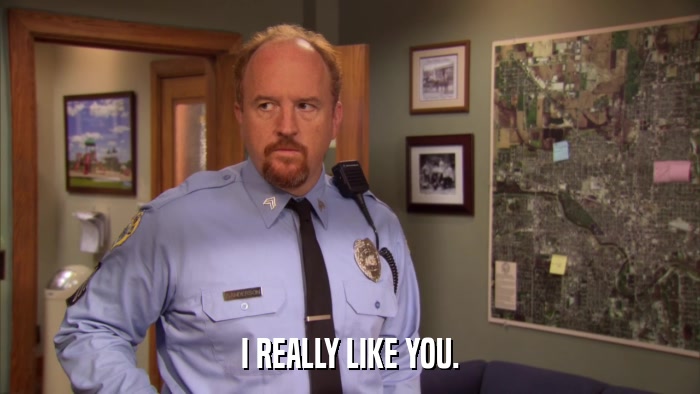 I REALLY LIKE YOU.  