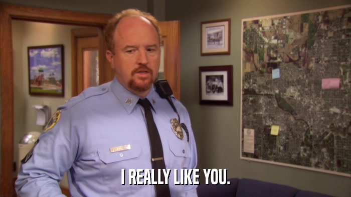 I REALLY LIKE YOU.  