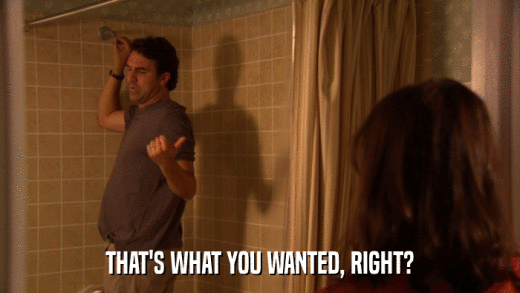 THAT'S WHAT YOU WANTED, RIGHT?  