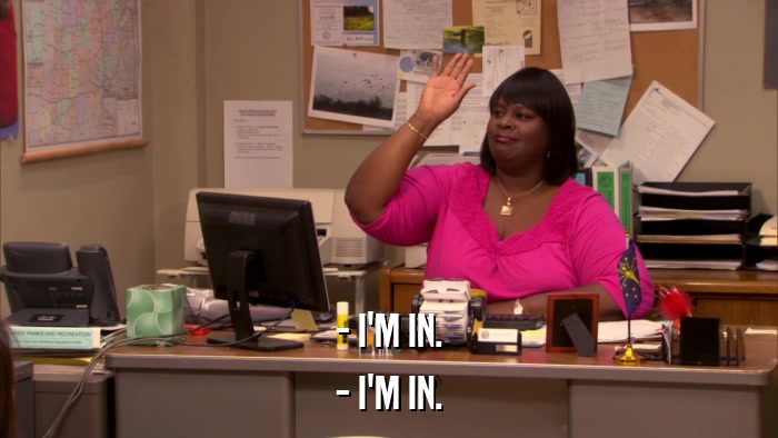 - I'M IN. - I'M IN. 