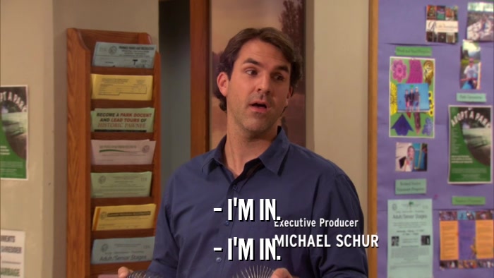 - I'M IN. - I'M IN. 