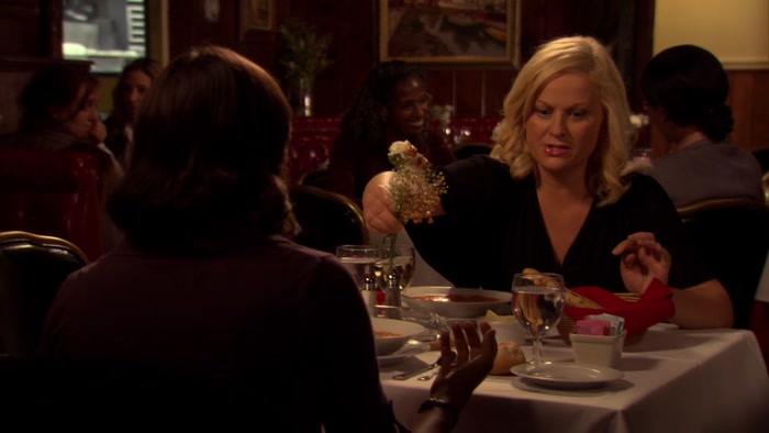 - I GOT FLOWERS IN YOUR SOUP. I'M SO SORRY. - OH COME ON! 