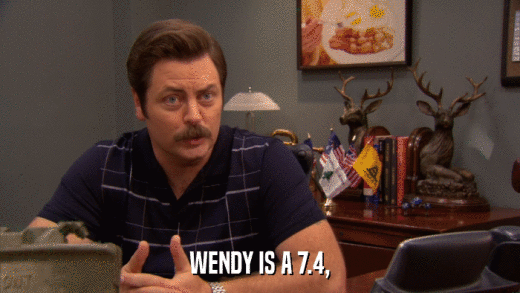 WENDY IS A 7.4,  