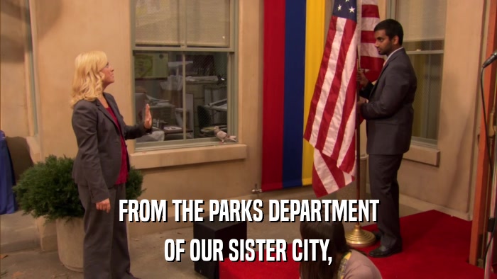 FROM THE PARKS DEPARTMENT OF OUR SISTER CITY, 