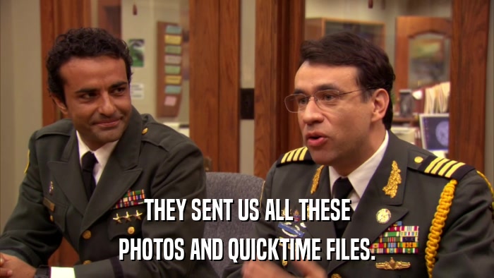 THEY SENT US ALL THESE PHOTOS AND QUICKTIME FILES. 